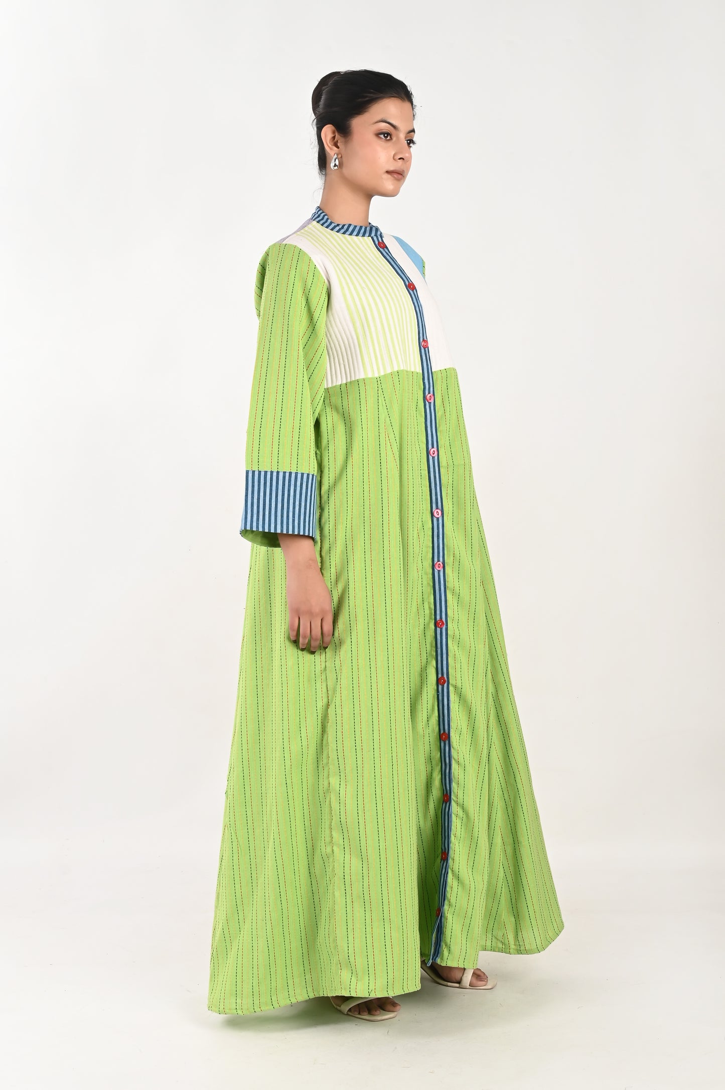 UMIKA HANDMADE  QUILTED COTTON KAFTAN-DELIVERY IN 7 TO 10 DAYS