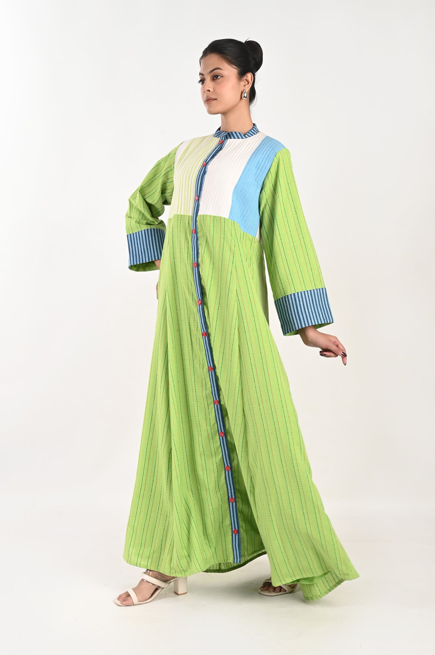 UMIKA HANDMADE  QUILTED COTTON KAFTAN-DELIVERY IN 7 TO 10 DAYS