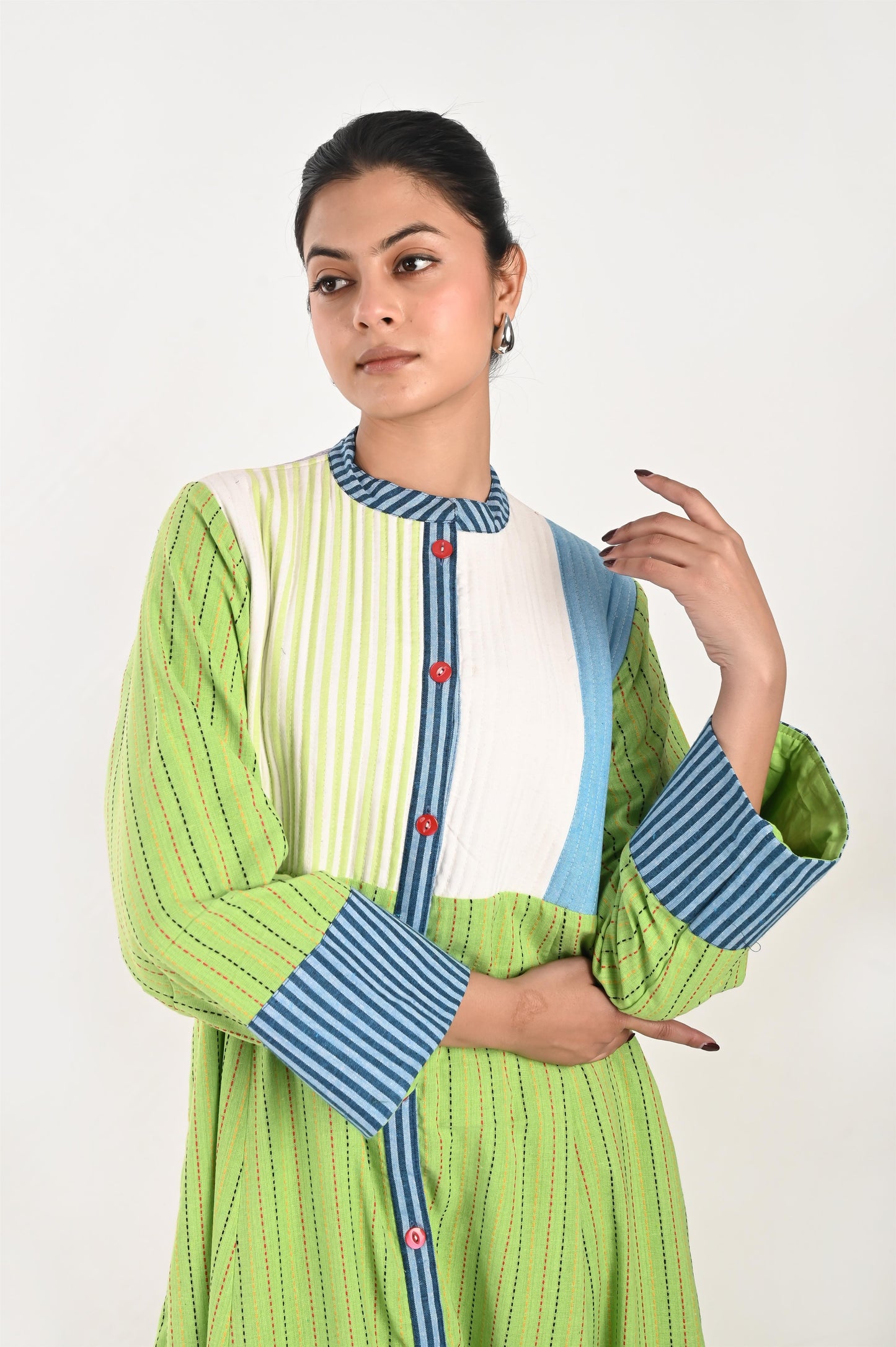 UMIKA HANDMADE  QUILTED COTTON KAFTAN-DELIVERY IN 7 TO 10 DAYS