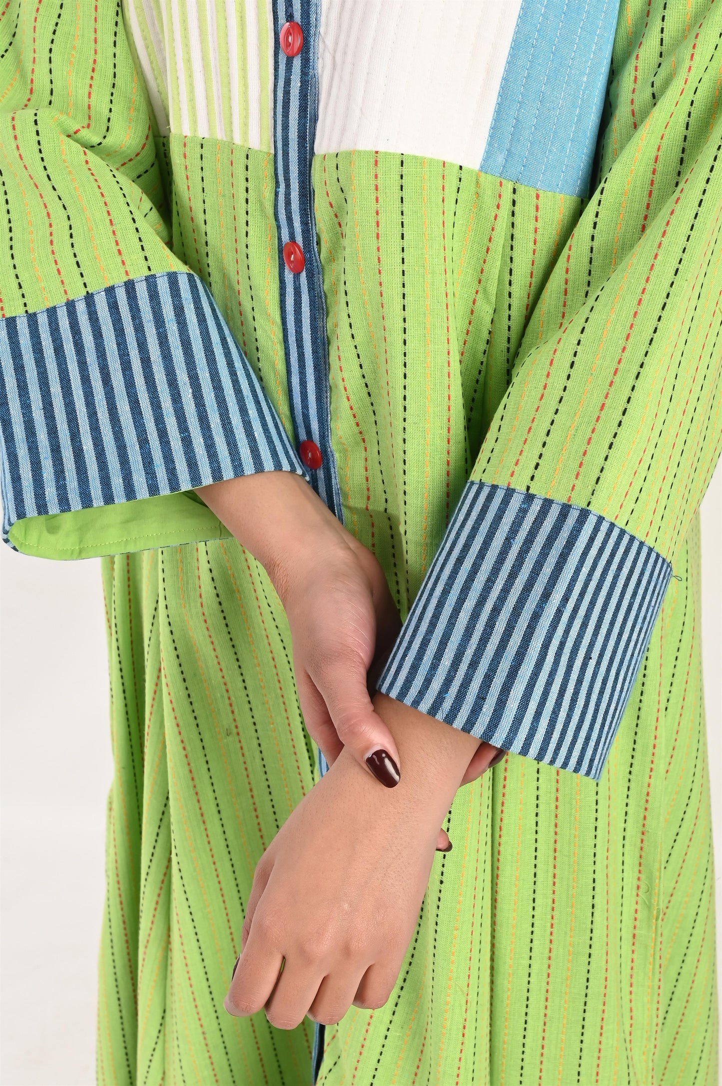 UMIKA HANDMADE  QUILTED COTTON KAFTAN-DELIVERY IN 7 TO 10 DAYS