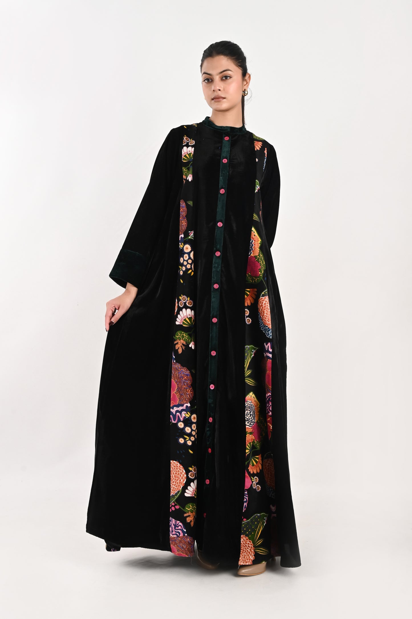 KAASHVI VELEVT KAFTAN-DELIVERY IN 1 WEEK
