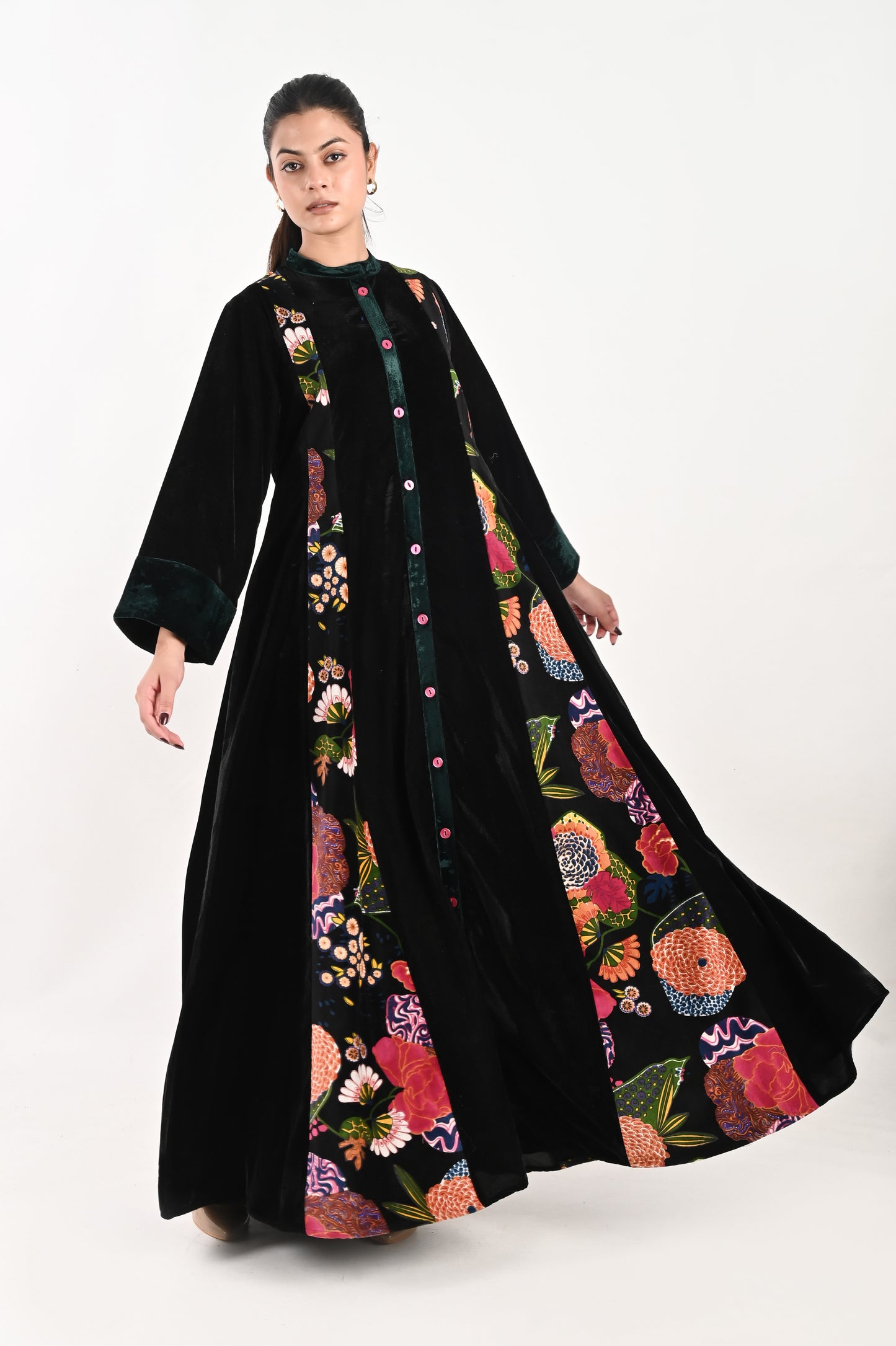 KAASHVI VELEVT KAFTAN-DELIVERY IN 1 WEEK