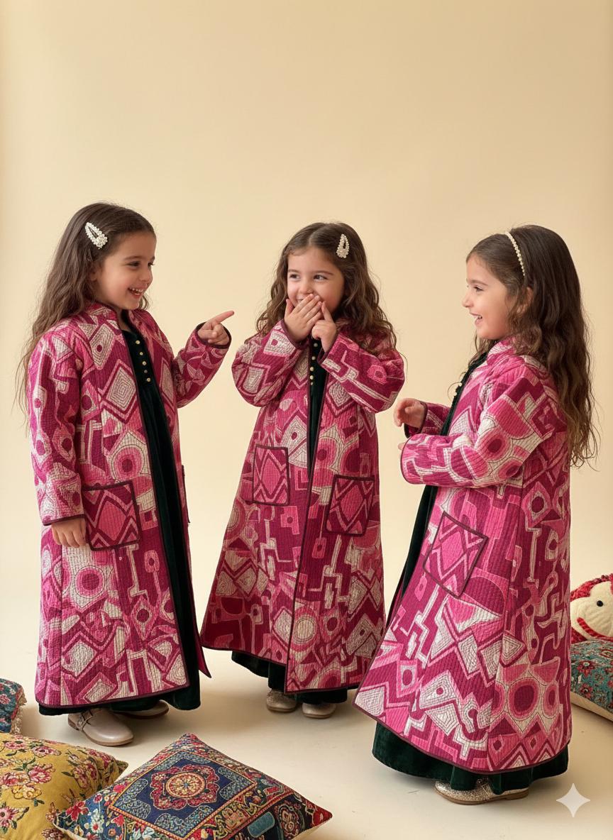 MINI VELVET AND QUILTED JACKET SET-DELIVERY IN 10 TO 12 DAYS