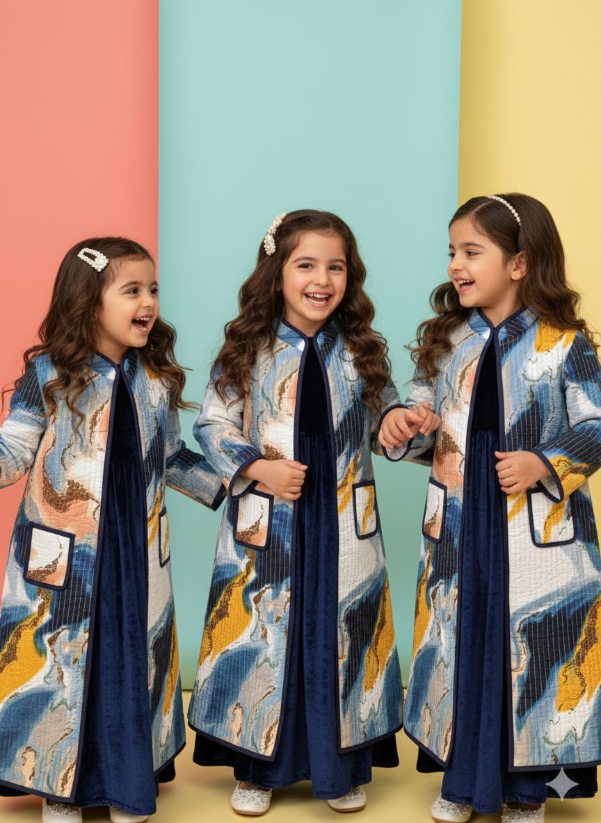 COTTON CANDY MINI QUILTED JACKET SET-DELIVERY IN 1 TO 2 DAYS