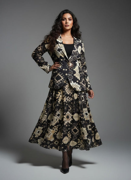 DEYA  SKIRT AND JACKET SET (SET OF 2) -Delivery in 7 to 10 days-LIMITED QUANTITIES