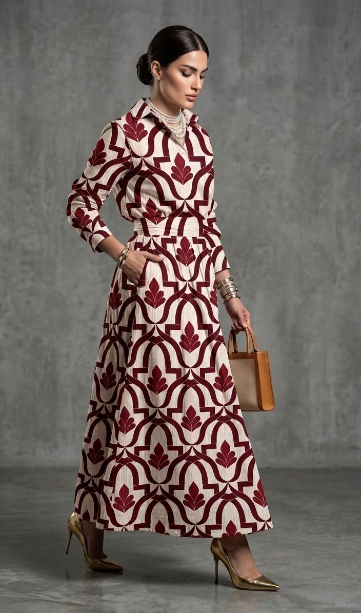 TRINAY SKIRT AND SHIRT SET(SET OF 2) -Delivery in 5 TO 6 DAYS
