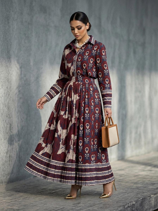 LIORA SKIRT AND SHIRT SET (SET OF 2) -Delivery in 1 WEEK