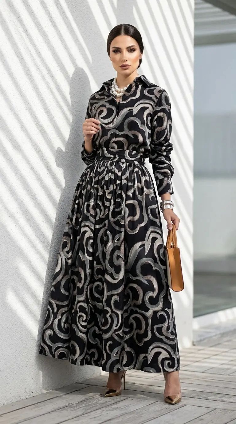 AURAVIE SKIRT AND SHIRT SET(SET OF 2) -Delivery in 5 TO 6 DAYS