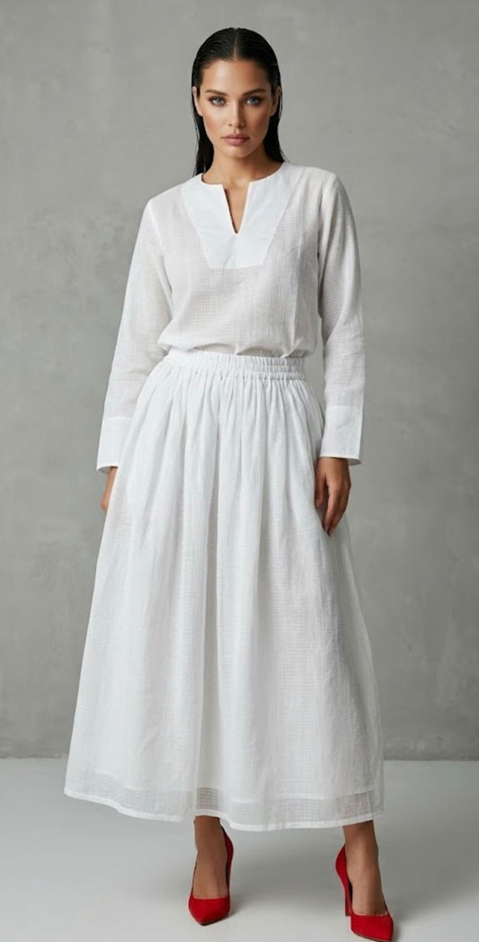KANHA SKIRT AND TOP SET  (SET OF 2) -Delivery in 1 OR 2 DAYS