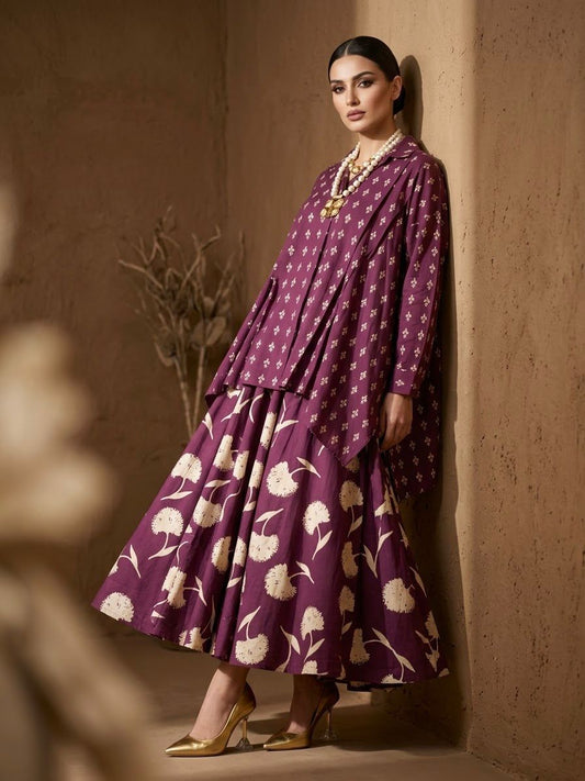 ANAYA   SKIRT AND SHIRT SET (SET OF 2) -Delivery in 3 TO 4 DAYS