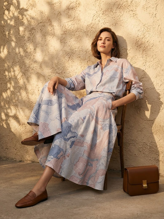 AURA SKIRT AND TOP SET  (SET OF 2) -Delivery in 5 TO 6 DAYS