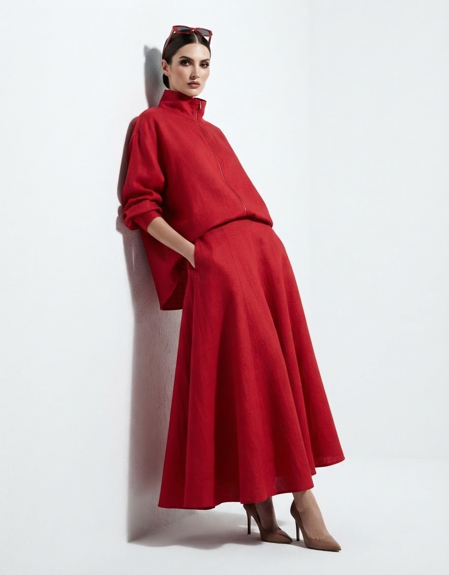 RUBY SHIRT AND SKIRT SET  (SET OF 2) -Delivery in 10 TO 12 DAYS