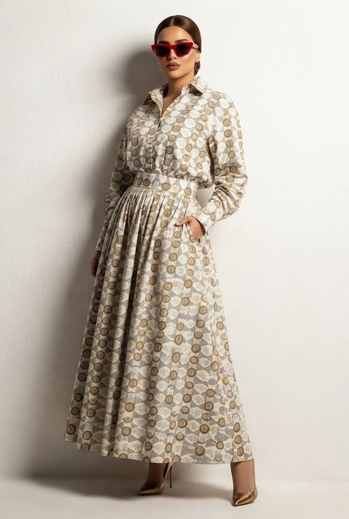 ESME SHIRT AND SKIRT SET  (SET OF 2) -Delivery in 1 week 10 TO 12 DAYS