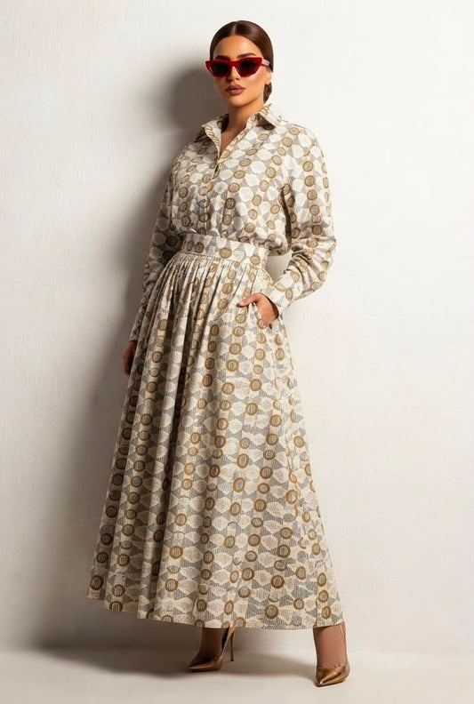 ESME SHIRT AND SKIRT SET  (SET OF 2) -Delivery in 1 week 10 TO 12 DAYS