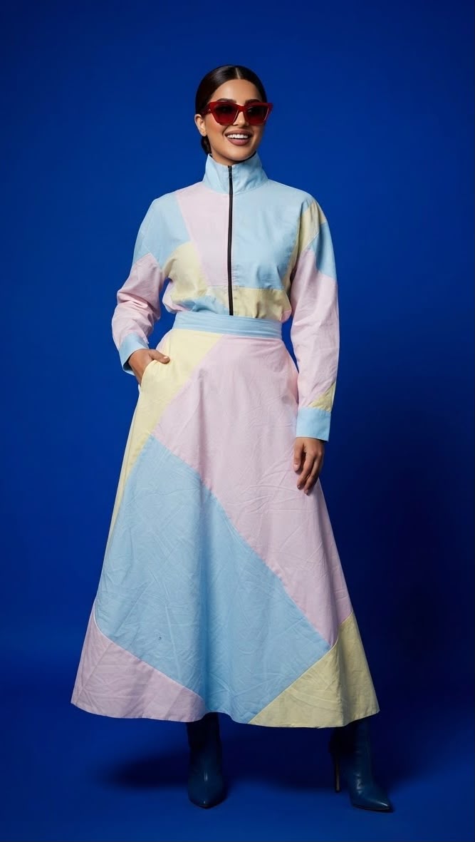 RAINBOW SHIRT AND SKIRT SET  (SET OF 2) -Delivery in 10 TO 12 DAYS