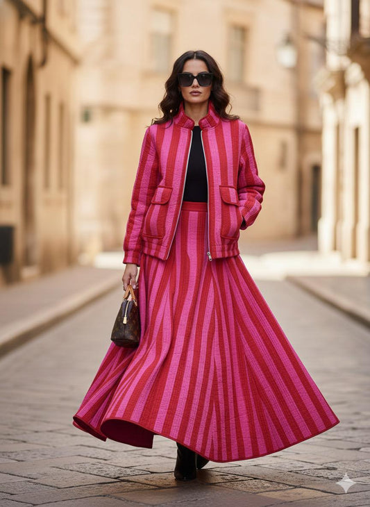 AYVEN FUSCHIA WINTER QUILTED JACKET- DELIVERY IN 7 TO 10 DAYS