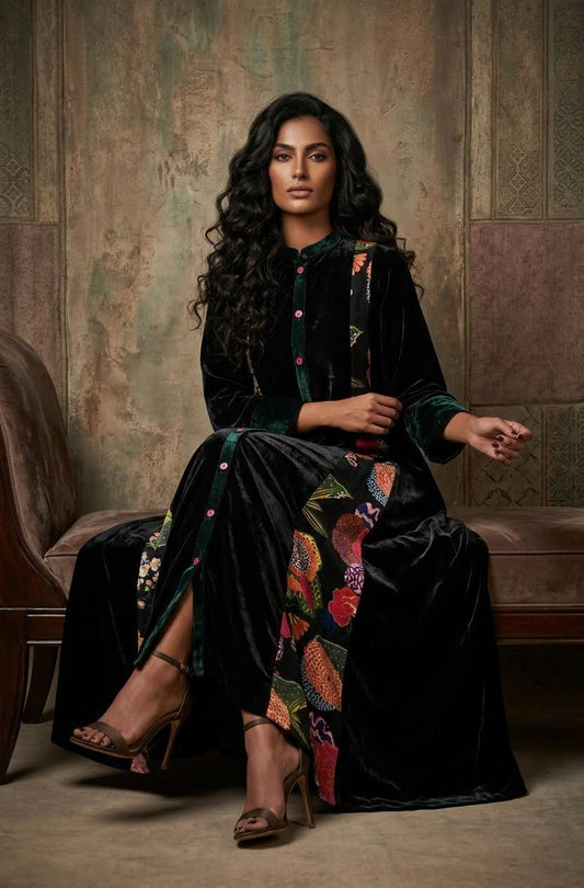 KAASHVI VELEVT KAFTAN-DELIVERY IN 1 TO 2 DAYS