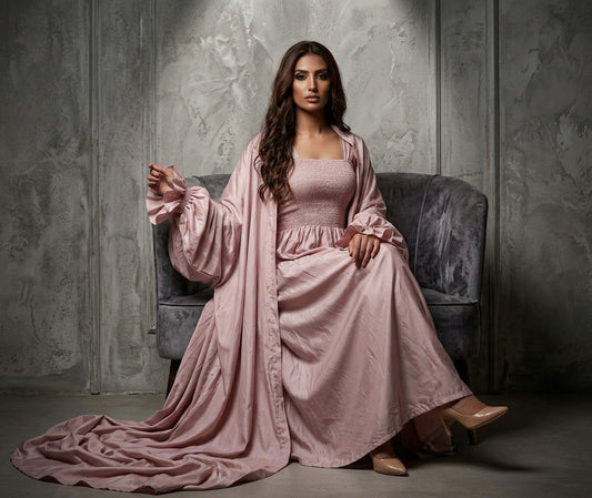 KAYA PINK SAREE JACKET PINK