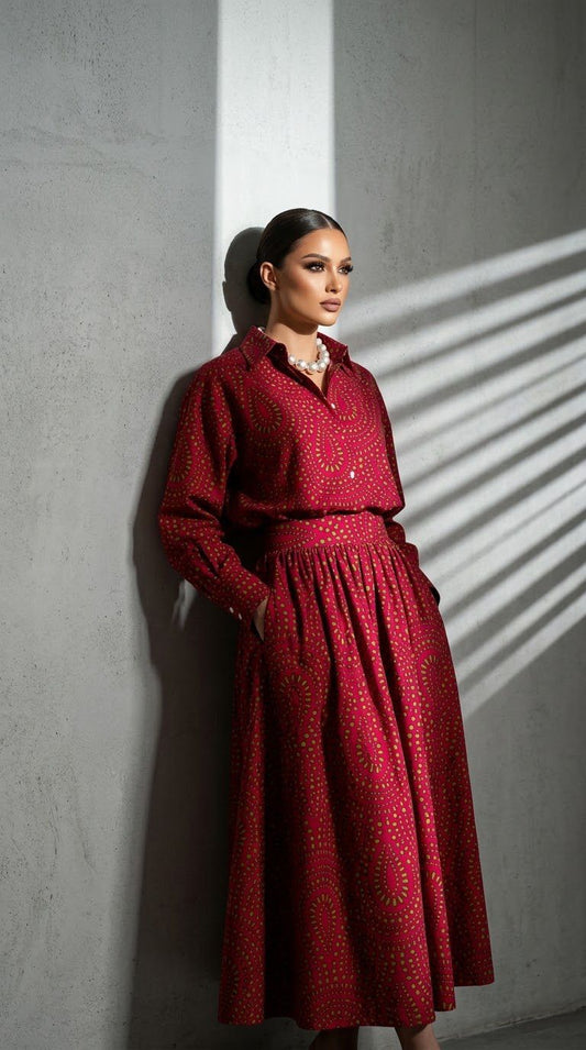 SIARA SKIRT AND TOP SET  (SET OF 2) -Delivery in 1 WEEK