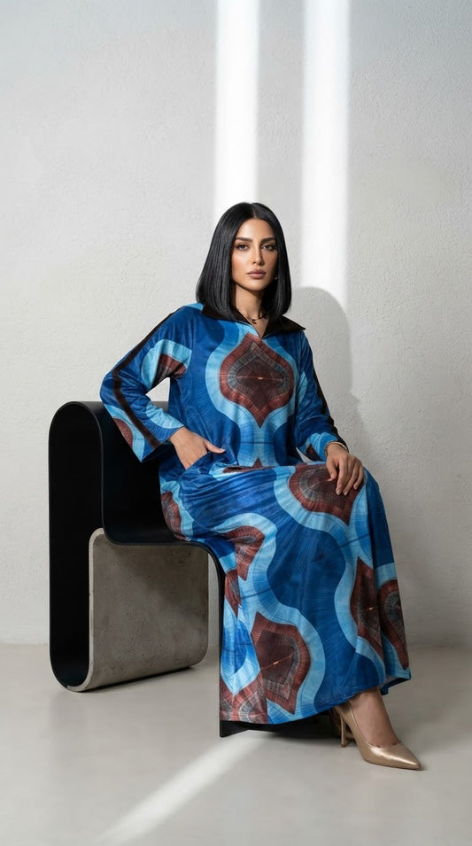 DEWI VELVET BLUE -DELIVERY IN 7 TO 1O DAYS