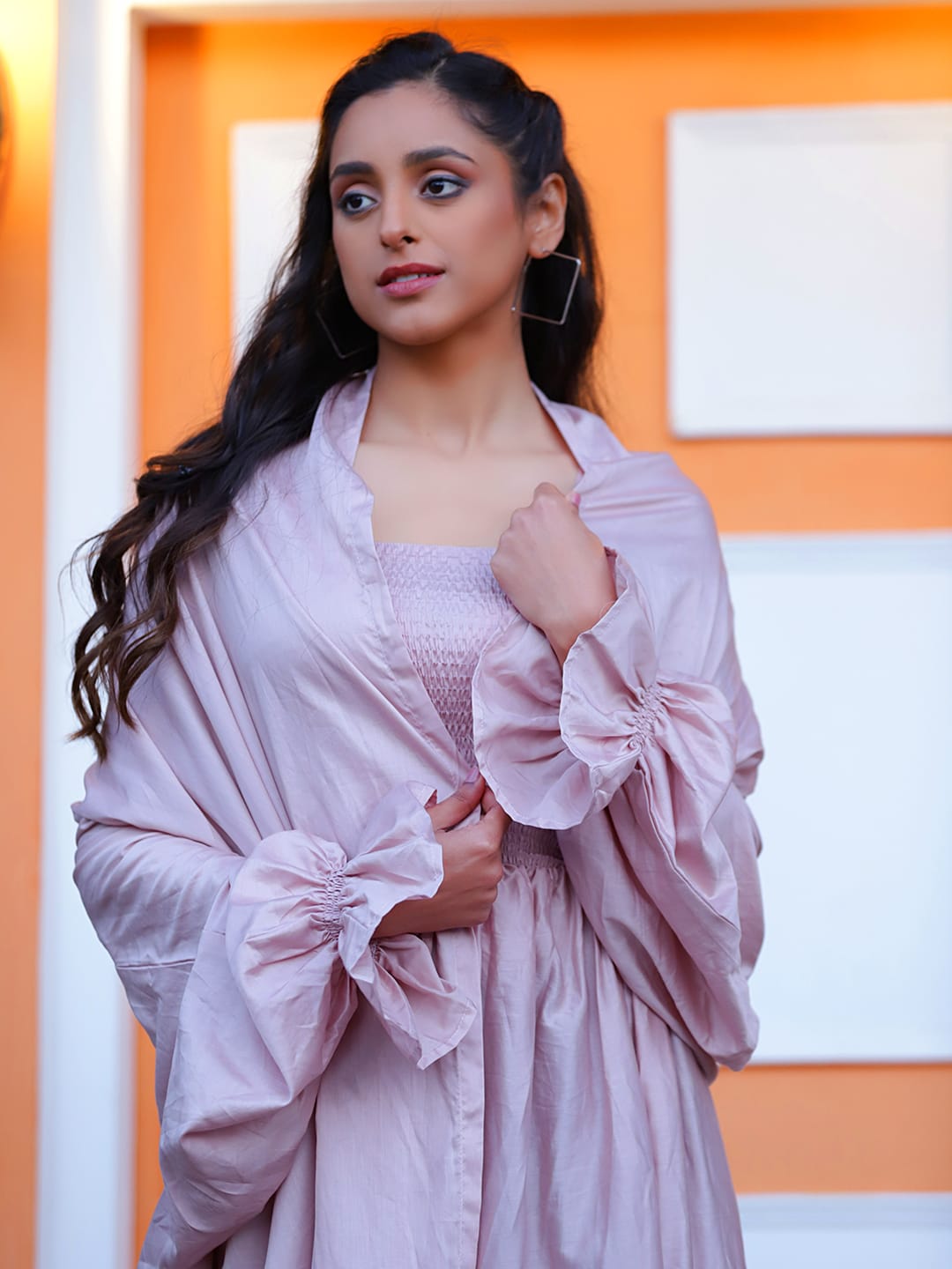 KAYA PINK SAREE JACKET PINK